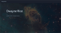Desktop Screenshot of dwaynerice.com