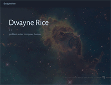 Tablet Screenshot of dwaynerice.com